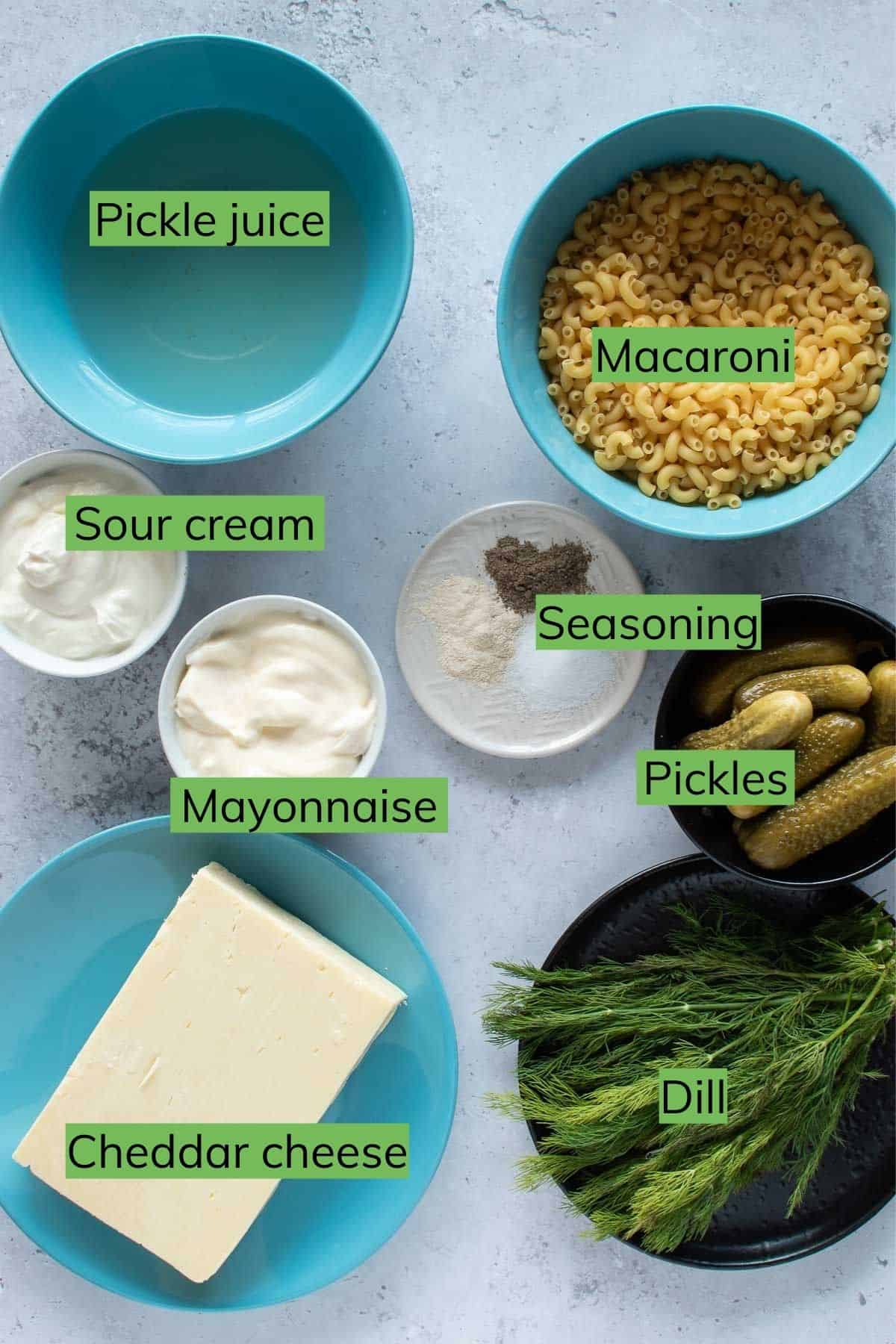 The ingredients needed to make this dish.